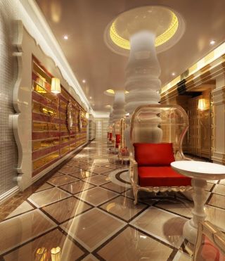 欧式咖啡厅室内设计效果图2023图片