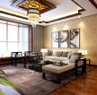 中式古典风格客厅壁纸装修效果图