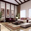 中式古典风格客厅墙面装饰装修效果图片