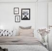 现代美式风格床头背景墙装修效果图片