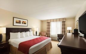 酒店房间纯色壁纸装修效果图片欣赏