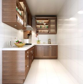 欧式厨房橱柜 小型别墅图片