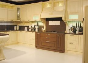 欧式厨房橱柜 开放式厨房装修设计