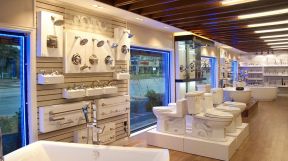 卫浴展厅效果图 简约风格装修设计