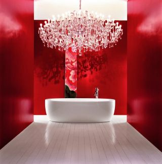 卫浴展厅室内墙面装饰设计效果图