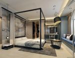 中式豪华复式别墅卧室装修效果图