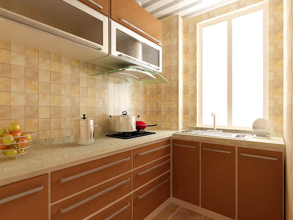 小户型厨房墙砖效果图