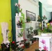 鲜花店室内花架设计效果图片