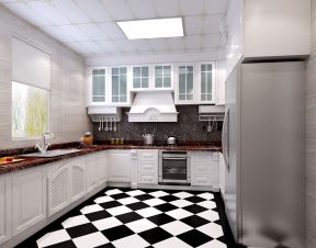 欧式家装设计厨房地砖颜色效果图
