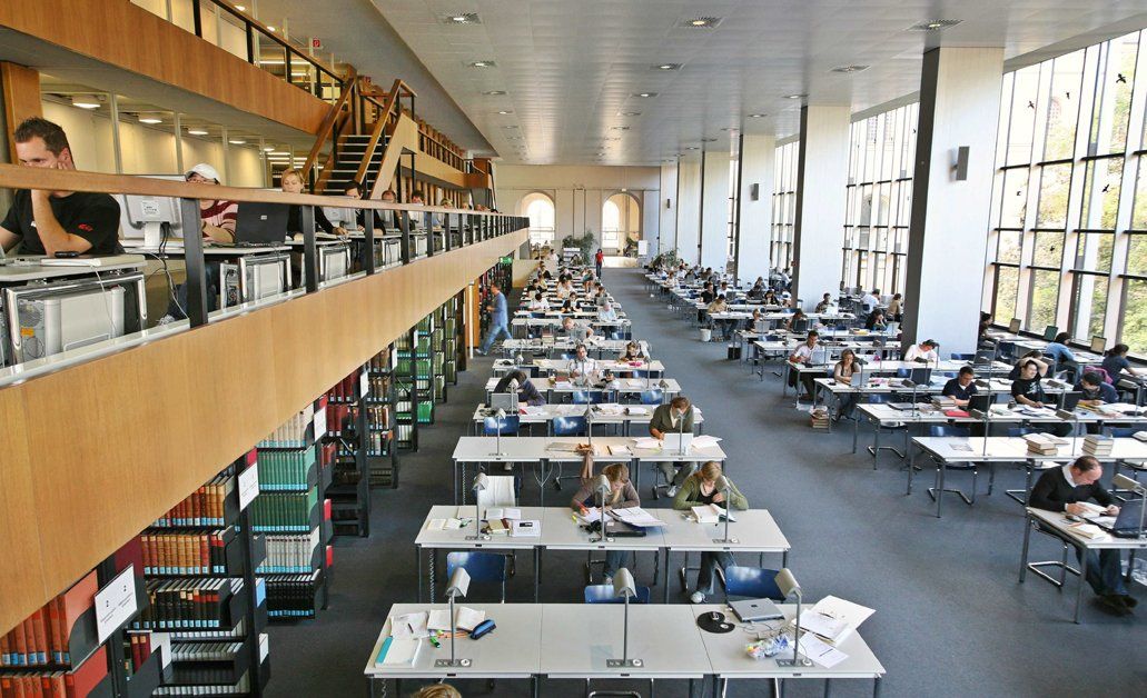 大型图书馆室内设计效果图