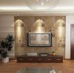 中式风格室内客厅电视背景墙的装饰设计