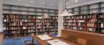 现代图书馆书架的样式图片效果