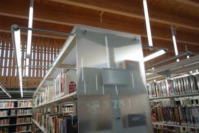 大型图书馆设计 室内吊顶装修效果图片