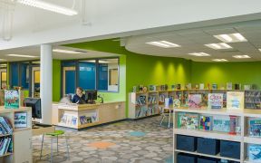 儿童图书馆书架装修设计图片