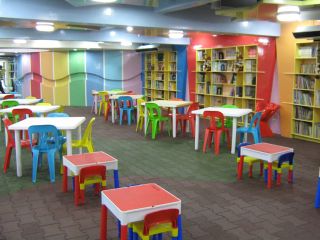 现代简约儿童图书馆室内装饰图片