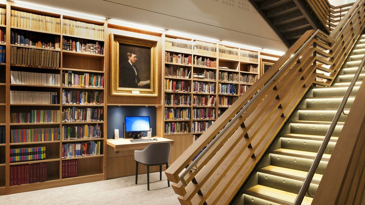 国家图书馆室内楼梯设计装修效果图片