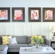 现代简约客厅沙发背景墙装饰画装修效果图大全