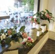 鲜花店店面室内橱窗设计装修效果图片