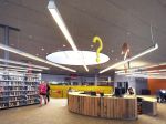 现代图书馆室内书架装修设计案例