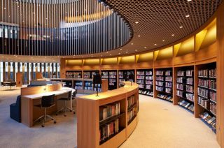 现代图书馆室内设计装修案例