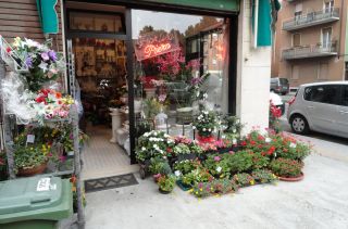 小型鲜花店门面装修实景图 
