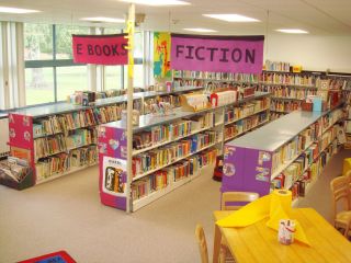 简约风格儿童图书馆空间装修效果图片