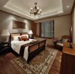 新中式风格卧室木床装修效果图片