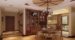 新东南亚风格家装餐厅装修效果图