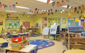 幼儿园装修设计图 幼儿园吊饰布置图片