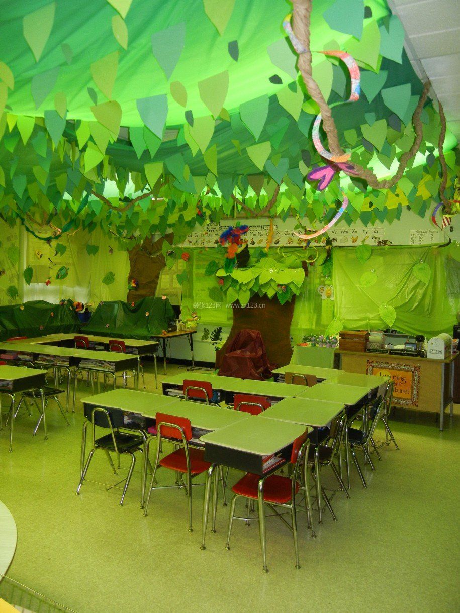 幼儿园小班环境布置墙面装饰图片