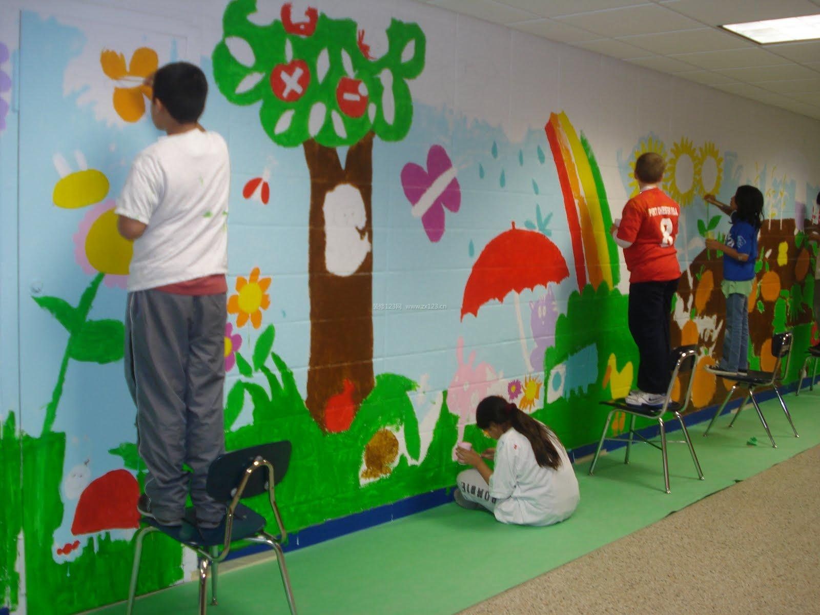 室内幼儿园主题墙饰设计