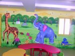 幼儿园主题墙装饰墙体彩绘图片