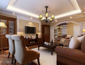 家装客厅设计效果图 木质茶几装修效果图片