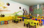 现代风格幼儿园墙面设计效果图
