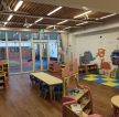 幼儿园教室深褐色木地板装修效果图片