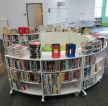 现代简约图书馆储物柜设计装修