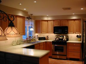 家装厨房橱柜门板颜色效果图