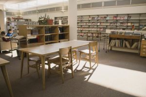 大连图书馆室内装修设计 图书馆书架尺寸设计