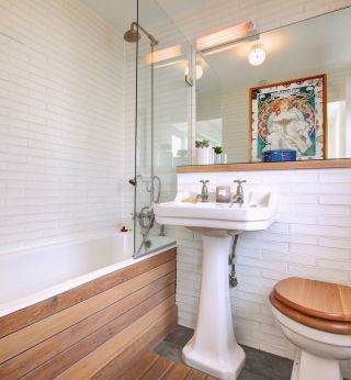 欧式卫浴展厅浴缸装修设计效果图片