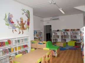 幼儿园室内设计效果图 书柜设计效果图