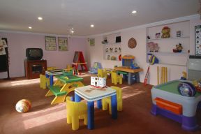 幼儿园室内设计效果图 现代田园风格