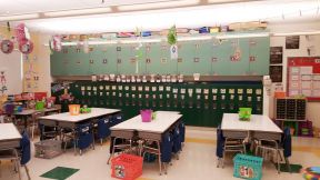 幼儿园室内效果图 幼儿园大班墙面布置