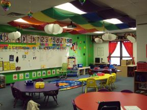 幼儿园室内效果图 天花吊顶效果图