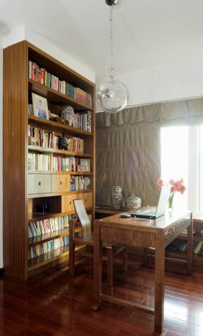现代中式元素 书房装修