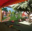 幼儿园专业装修室外墙体彩绘图片 