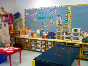 幼儿园室装修效果图 幼儿园储物柜