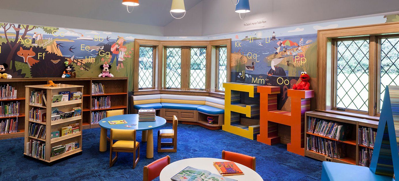 现代风格幼儿园书柜装修图片效果