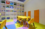 现代风格幼儿园储物书柜装修效果图
