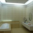 家装卫生间砖砌浴缸装修效果图片