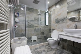 欧式家装3-4平米卫生间瓷砖背景墙效果图